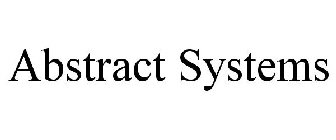 ABSTRACT SYSTEMS