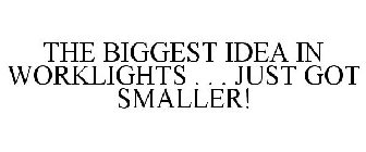 THE BIGGEST IDEA IN WORKLIGHTS . . . JUST GOT SMALLER!