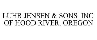 LUHR JENSEN & SONS, INC. OF HOOD RIVER,OREGON