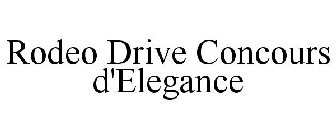 RODEO DRIVE CONCOURS D'ELEGANCE