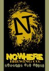 N NOWHERE BREWING CO. BREWPUB AND ALIBI