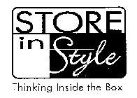 STORE IN STYLE THINKNG INSIDE THE BOX