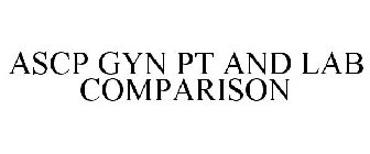 ASCP GYN PT AND LAB COMPARISON