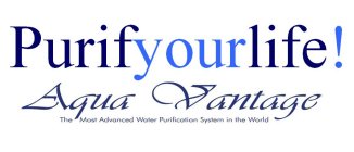 PURIFYOURLIFE! AQUA VANTAGE THE MOST ADVANCED WATER PURIFICATION SYSTEM IN THE WORLD