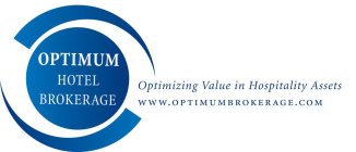 OPTIMUM HOTEL BROKERAGE OPTIMIZING VALUE IN HOSPITALITY ASSETS WWW.OPTIMUMBROKERAGE.COM