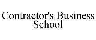 CONTRACTOR'S BUSINESS SCHOOL