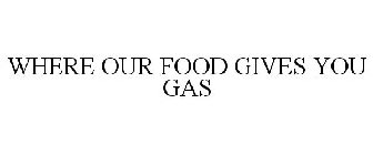 WHERE OUR FOOD GIVES YOU GAS