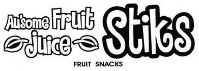 AU'SOME FRUIT JUICE STIKS FRUIT SNACKS