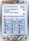 EFONICA, NUMBERS 0-9 ON A DIAL PAD, INTERNET AREA CODE