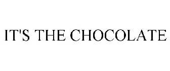 IT'S THE CHOCOLATE