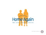 PROJECT HOME AGAIN MSCA - HELPING TO BRING MISSING CHILDREN HOME