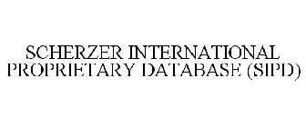 SCHERZER INTERNATIONAL PROPRIETARY DATABASE (SIPD)