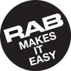 RAB MAKES IT EASY