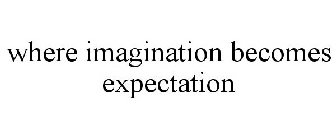 WHERE IMAGINATION BECOMES EXPECTATION