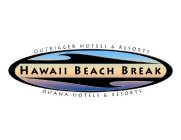 OUTRIGGER HOTELS & RESORTS HAWAII BEACH BREAK OHANA HOTELS & RESORTS
