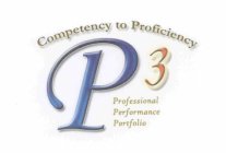 COMPETENCY TO PROFICIENCY P3 PROFESSIONAL PERFORMANCE PORTFOLIO