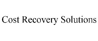 COST RECOVERY SOLUTIONS