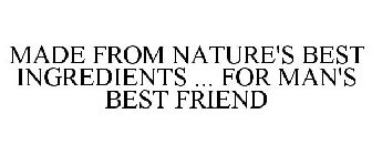 MADE FROM NATURE'S BEST INGREDIENTS ... FOR MAN'S BEST FRIEND
