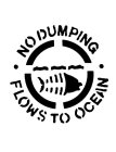 · NO DUMPING · FLOWS TO OCEAN