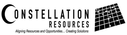 CONSTELLATION RESOURCES ALIGNING RESOURCES AND OPPORTUNITIES... CREATING SOLUTIONS