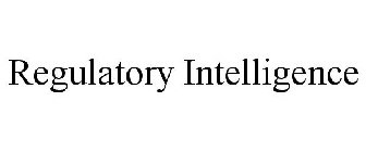 REGULATORY INTELLIGENCE