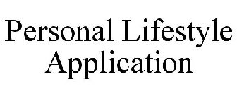 PERSONAL LIFESTYLE APPLICATION