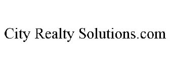 CITY REALTY SOLUTIONS.COM
