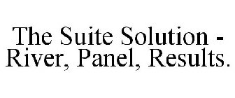 THE SUITE SOLUTION - RIVER, PANEL, RESULTS.