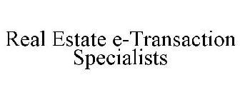 REAL ESTATE E-TRANSACTION SPECIALISTS