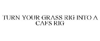 TURN YOUR GRASS RIG INTO A CAFS RIG