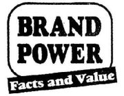 BRAND POWER FACTS AND VALUE