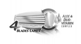 4 BLADES LAMES ALOE & DUO-VITAMIN COMPLEX