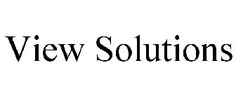 VIEW SOLUTIONS