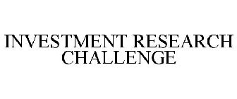 INVESTMENT RESEARCH CHALLENGE