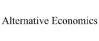 ALTERNATIVE ECONOMICS
