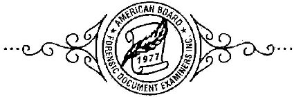 AMERICAN BOARD FORENSIC DOCUMENT EXAMINERS INC. 1977