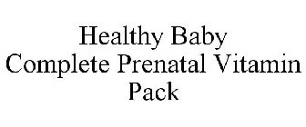 HEALTHY BABY COMPLETE PRENATAL VITAMIN PACK