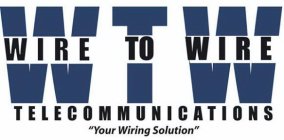 WTW WIRE TO WIRE TELECOMMUNICATIONS 