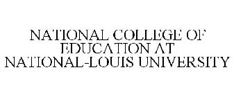 NATIONAL COLLEGE OF EDUCATION AT NATIONAL-LOUIS UNIVERSITY