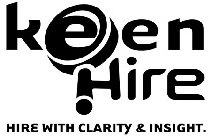 KEEN HIRE HIRE WITH CLARITY & INSIGHT.