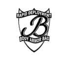 B RAPID DEPLOYMENT BODY ARMOR BAG
