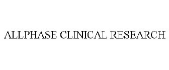 ALLPHASE CLINICAL RESEARCH