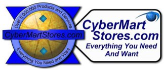 OVER 5,000,000 PRODUCTS AND SERVICES CYBERMARTSTORES.COM EVERYTHING YOU NEED AND WANT CYBERMARTSTORES.COM EVERYTHING YOU NEED AND WANT