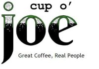 CUP O' JOE GREAT COFFEE, REAL PEOPLE