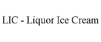 LIC - LIQUOR ICE CREAM