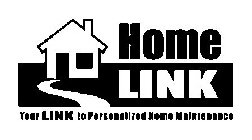 HOME LINK YOUR LINK TO PERSONALIZED HOME MAINTENANCE