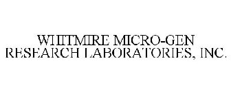 WHITMIRE MICRO-GEN RESEARCH LABORATORIES, INC.
