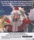 SEE WHAT THE TODAY SHOW, GOOD MORNING AMERICA, THE EARLY SHOW AND NEW YORK TIMES FEATURED AS ONE OF AMERICA'S MOST UNIQUE HOLIDAY EVENTS. THERE ARE ONLY TWO WEEKS LEFT 'TIL SCUBA SANTA HEADS BACK TO T