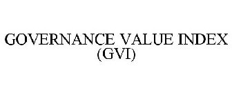 GOVERNANCE VALUE INDEX (GVI)