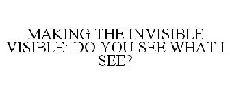 MAKING THE INVISIBLE VISIBLE: DO YOU SEE WHAT I SEE?